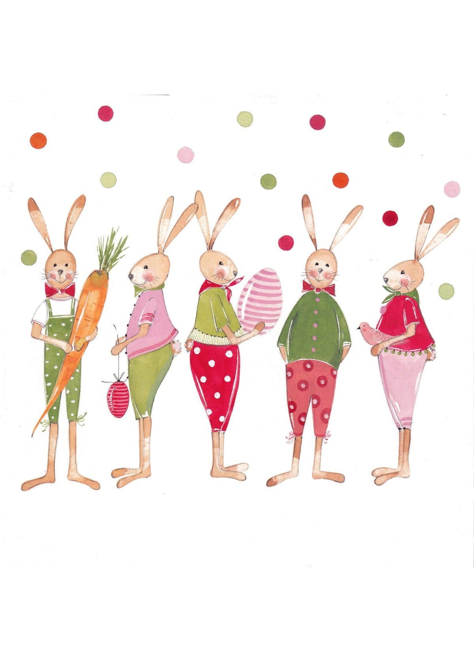 Serviettes en Papier Hère Comes Easter 33*33