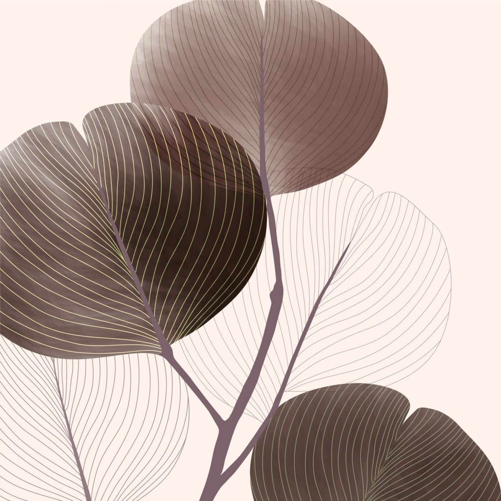 Serviettes en Papier Autumn Breeze Brown 33*33