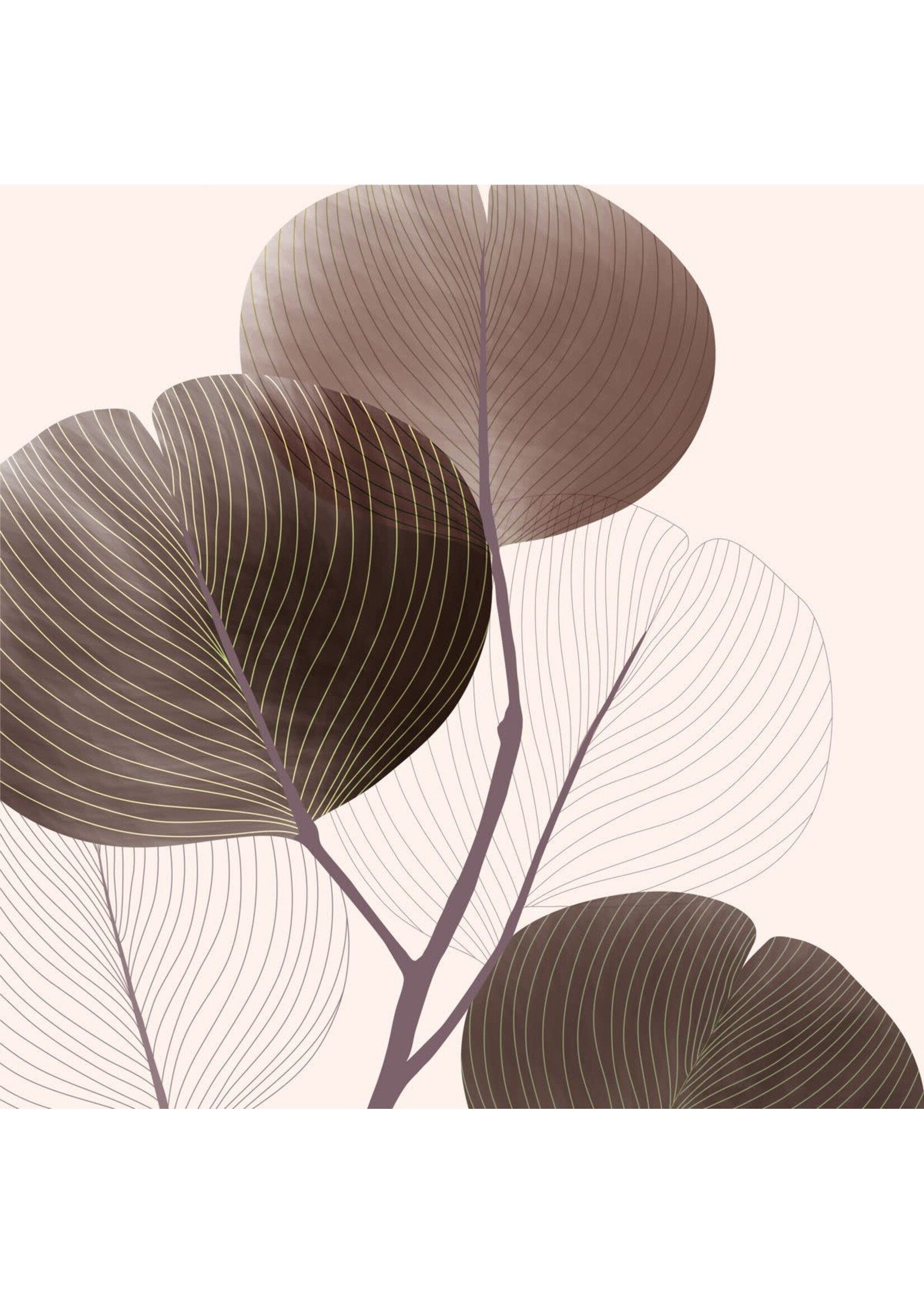 Serviettes en Papier Autumn Breeze Brown 33*33