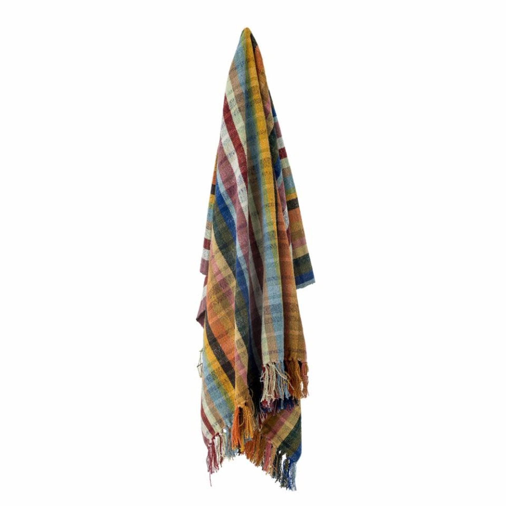 Bloomingville Elmy Plaid Coton Recyclé Multicolore