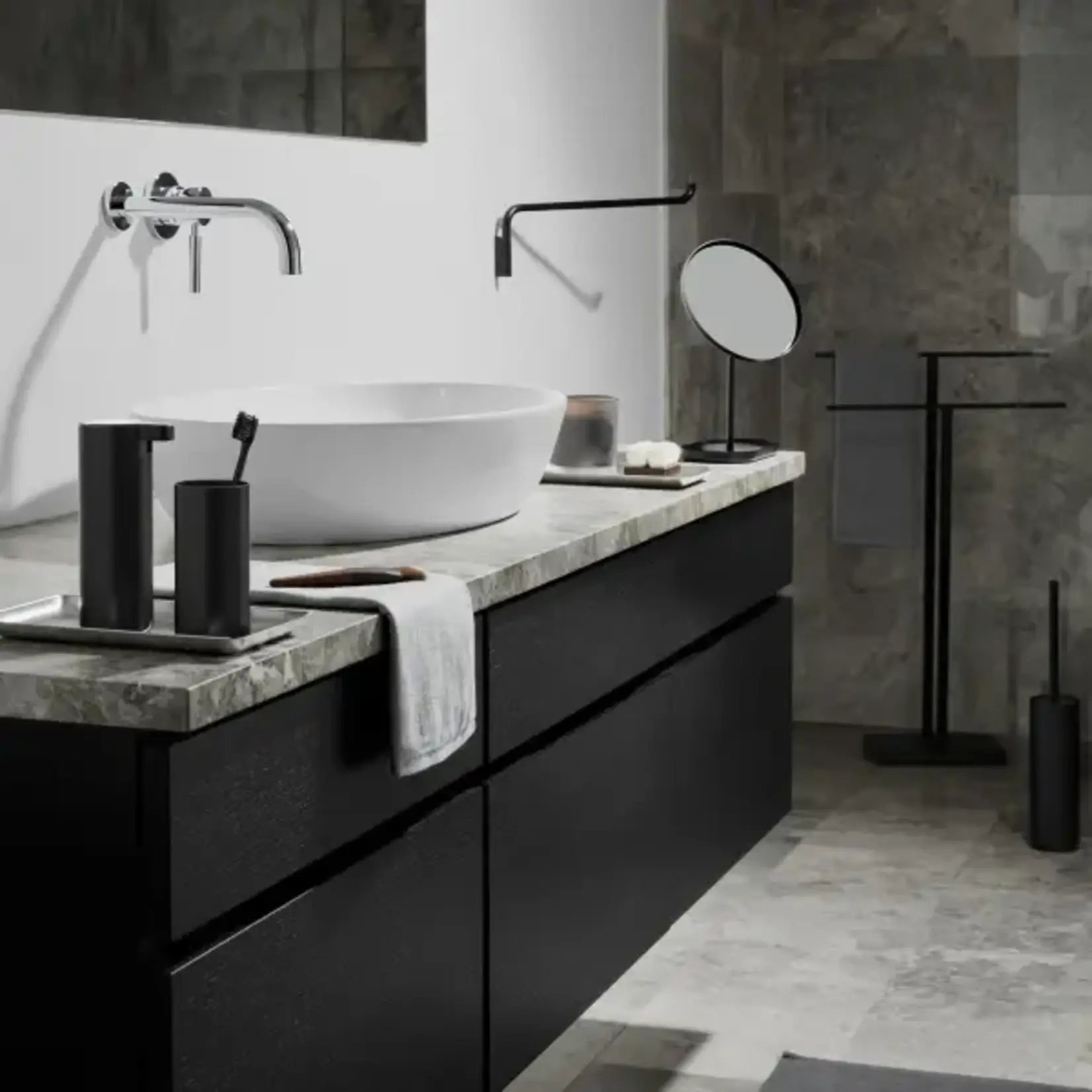 Blomus Menoto Porte Serviettes Black Mat