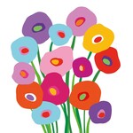 Serviettes en Papier Super Bouquet 25*25