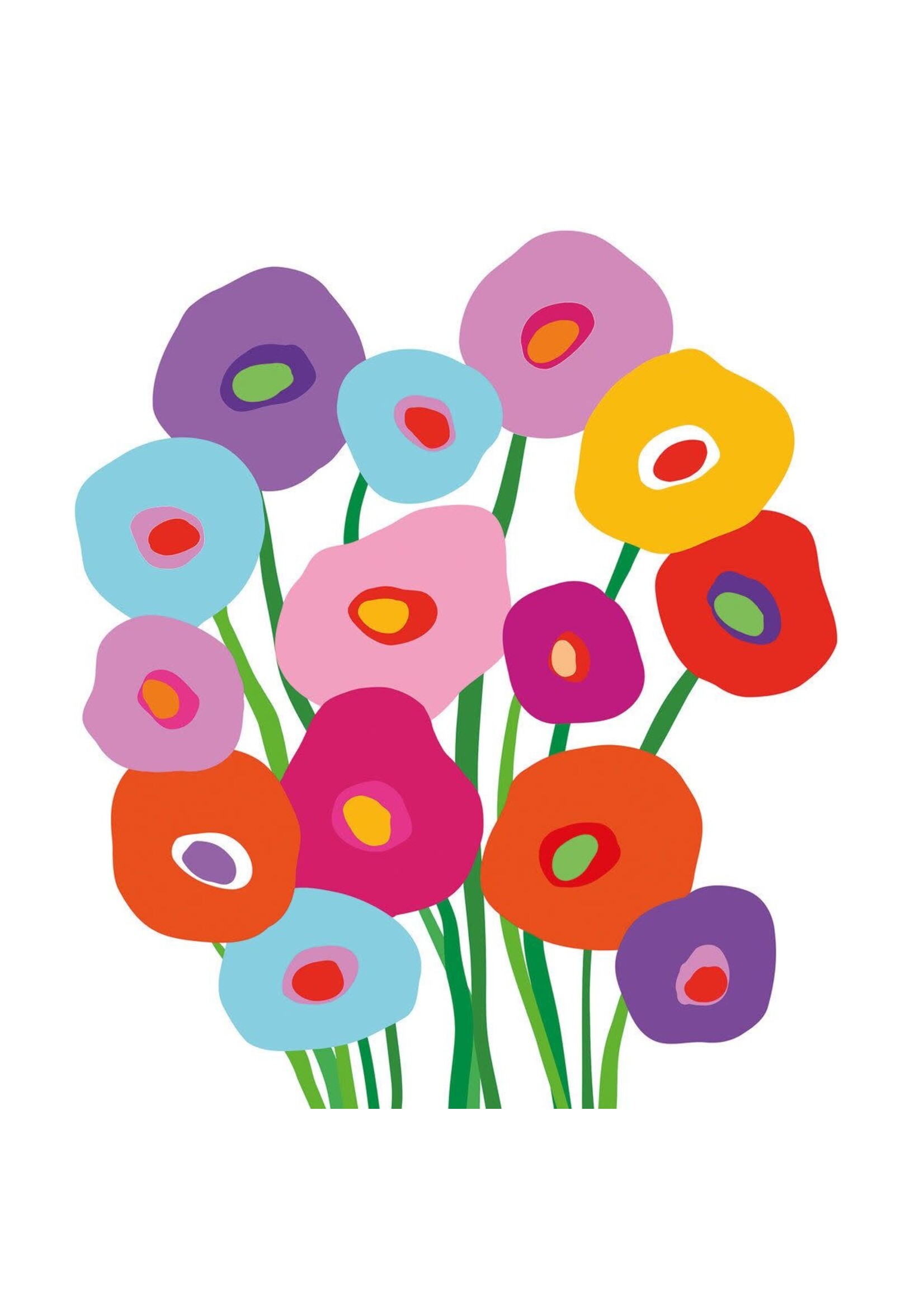 Serviettes en Papier Super Bouquet 25*25