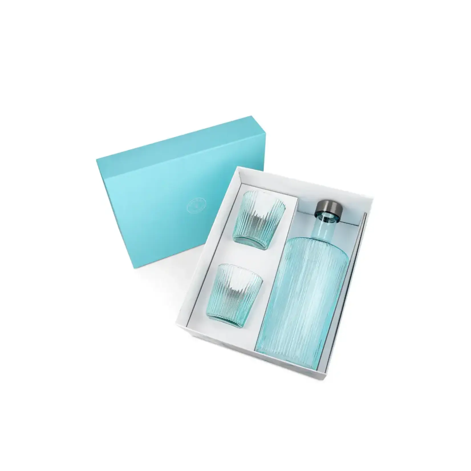 Paveau Gift Set Bouteille Striée Verre Paveau + 2 Verres Lucky