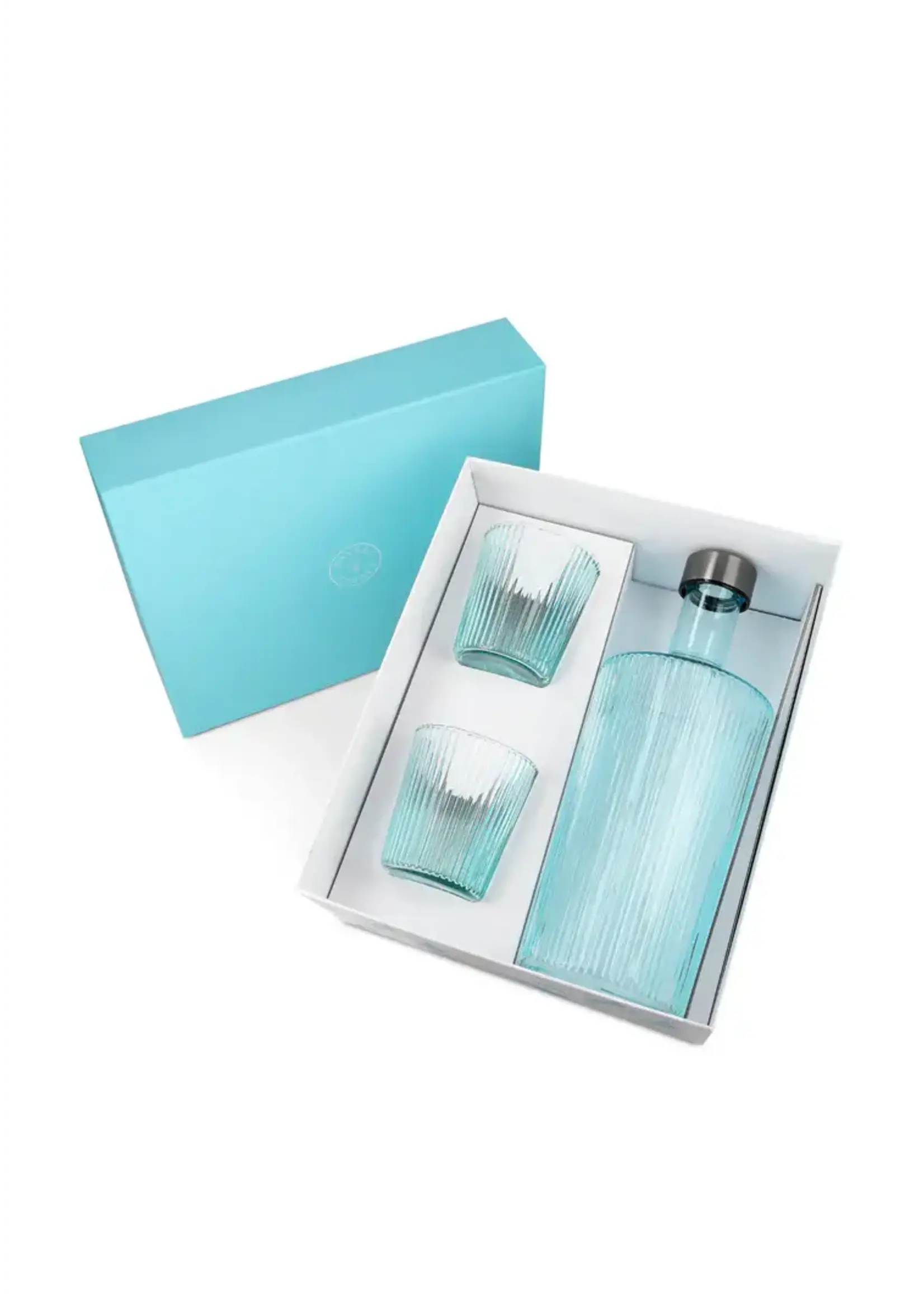 Paveau Gift Set Bouteille Striée Verre Paveau + 2 Verres Lucky