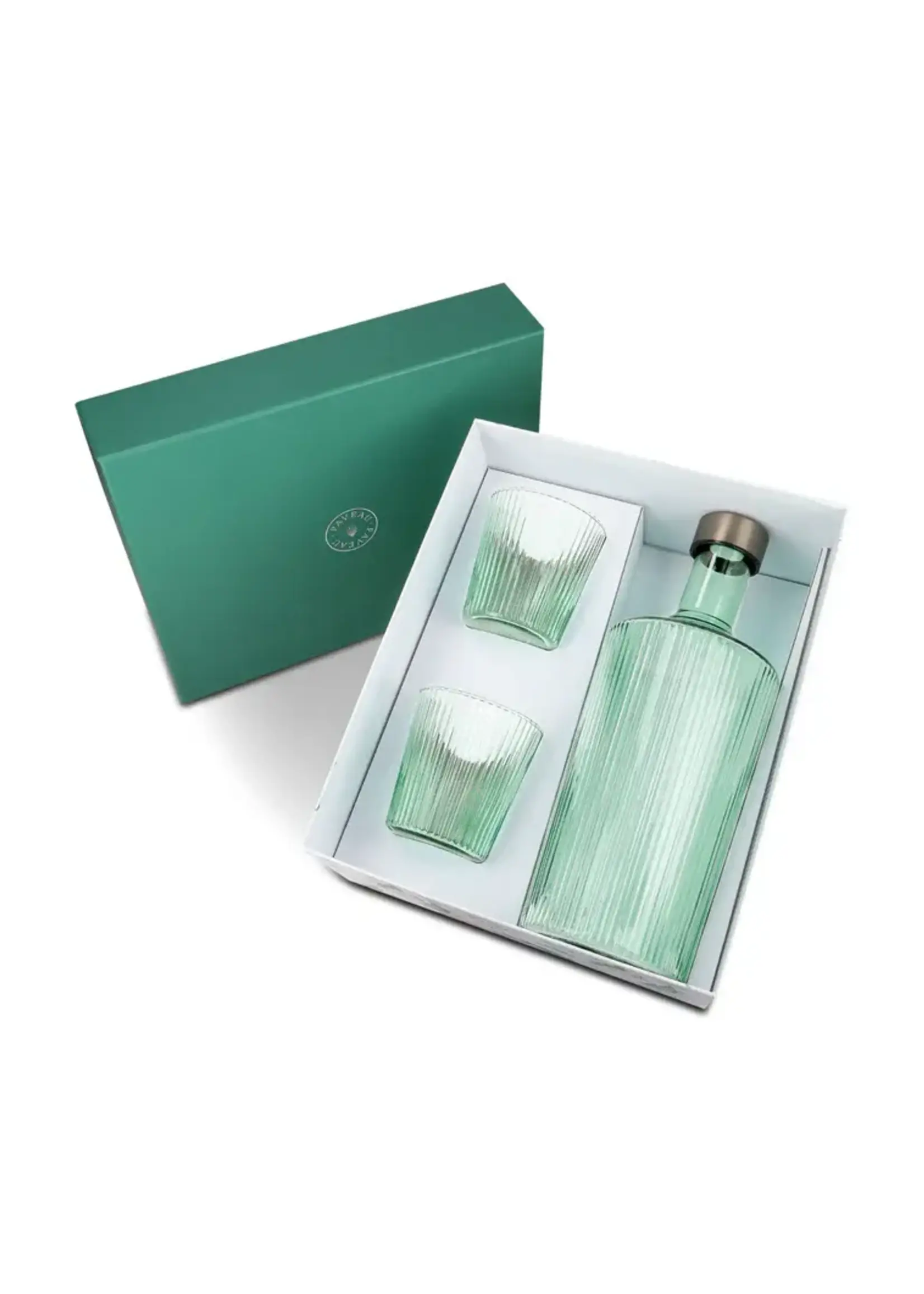 Paveau Gift Set Bouteille Striée Verre Paveau + 2 Verres Bondi