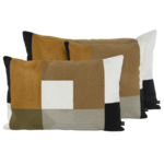 Haomy Housse de coussin Tamba Gold 45*45