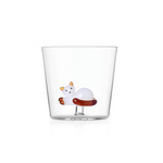 Ichendorf Milano Tabby Cat Tumbler Chat Couché Queue Ambre