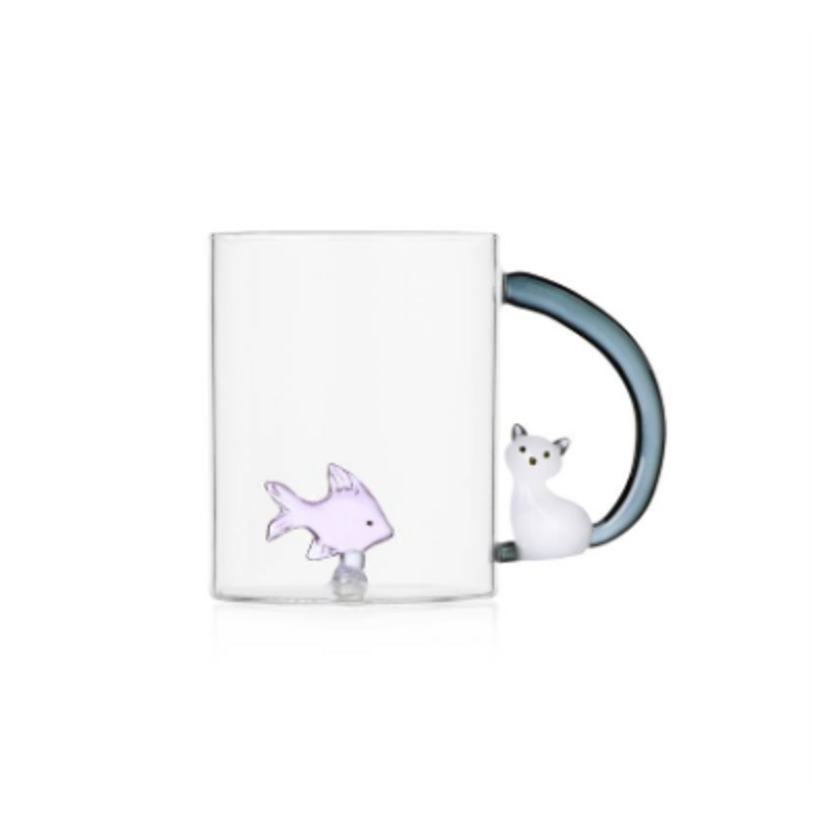 Ichendorf Milano Tabby Cat Mug Chat et Poisson