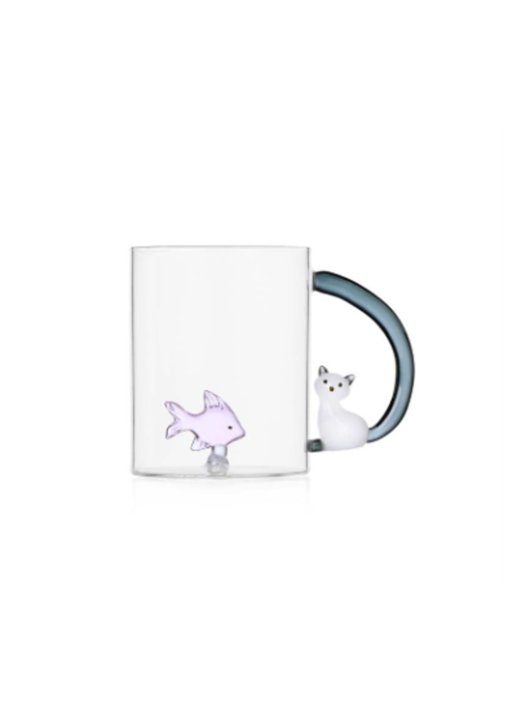 Ichendorf Milano Tabby Cat Mug Chat et Poisson