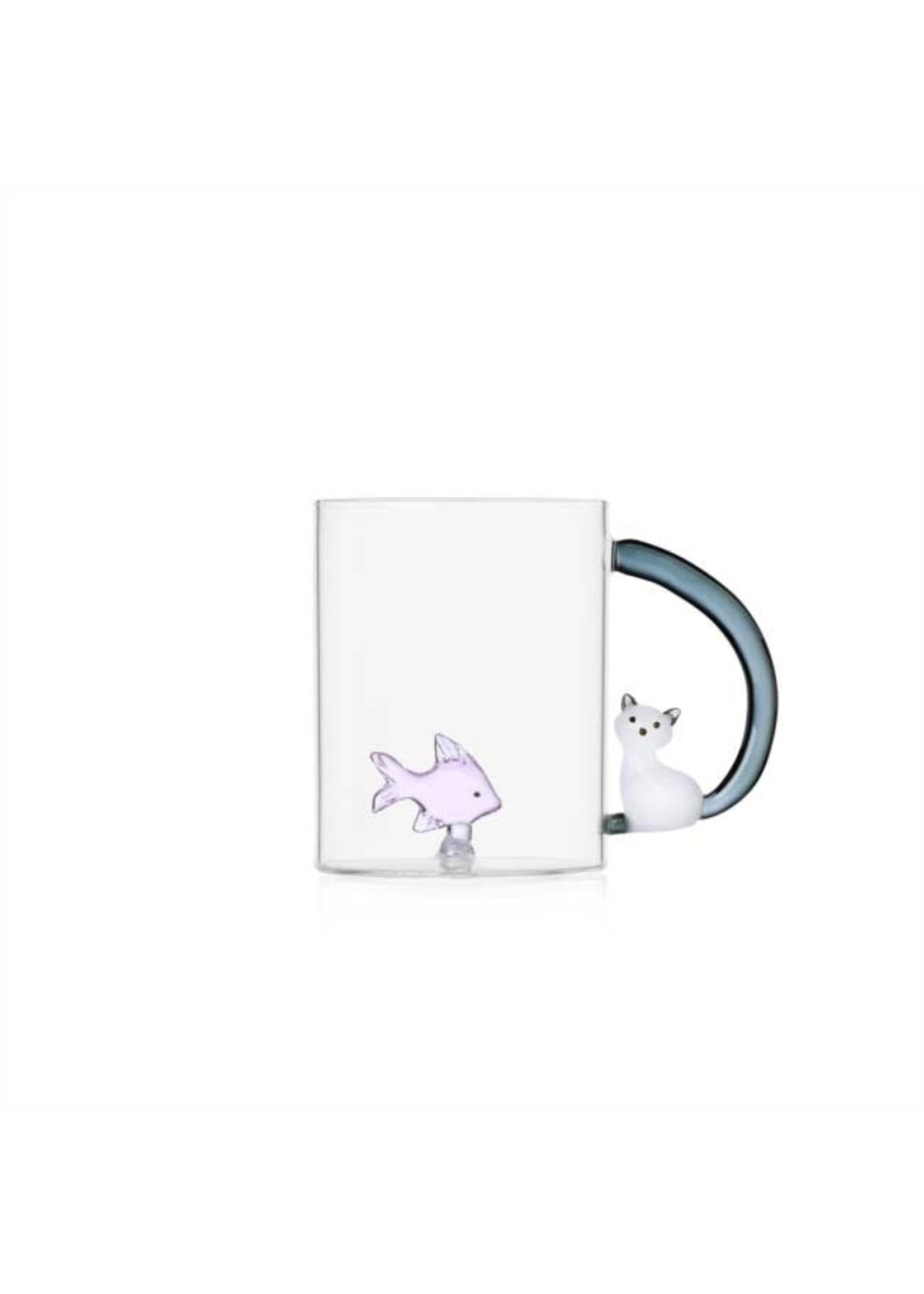 Ichendorf Milano Tabby Cat Mug Chat et Poisson