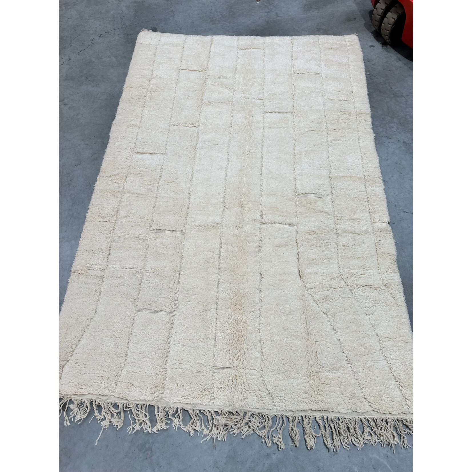 Bivouac Tapis M’Rirt Écru  en Relief 205*310 cm