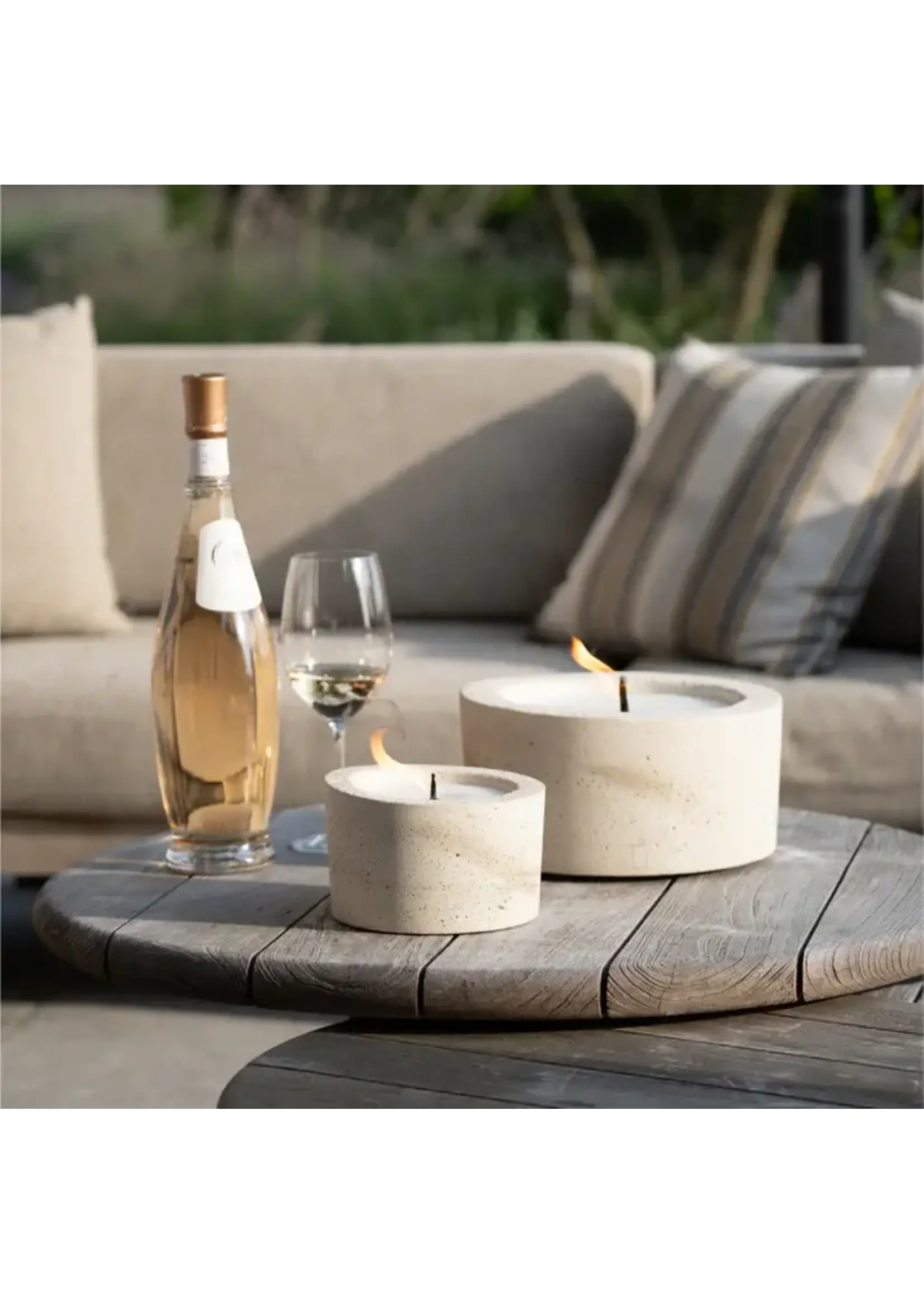 Mon Dada Mon Dada Bougie Outdoor Urban Medium Ecru + Couvercle