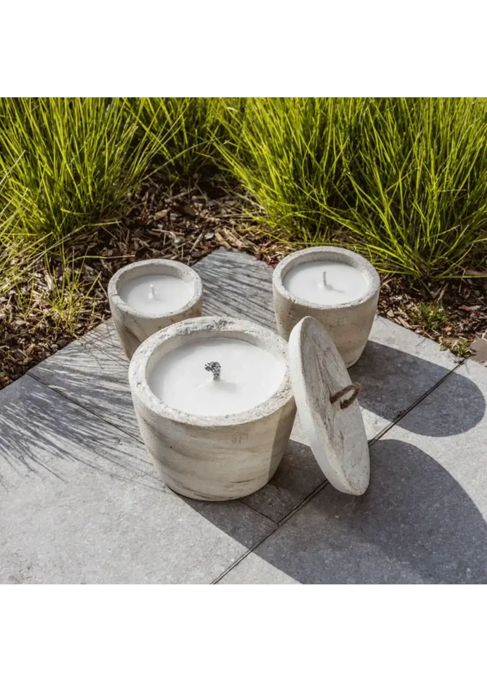 Mon Dada Mon Dada Bougie Outdoor Urban Large Ecru + Couvercle