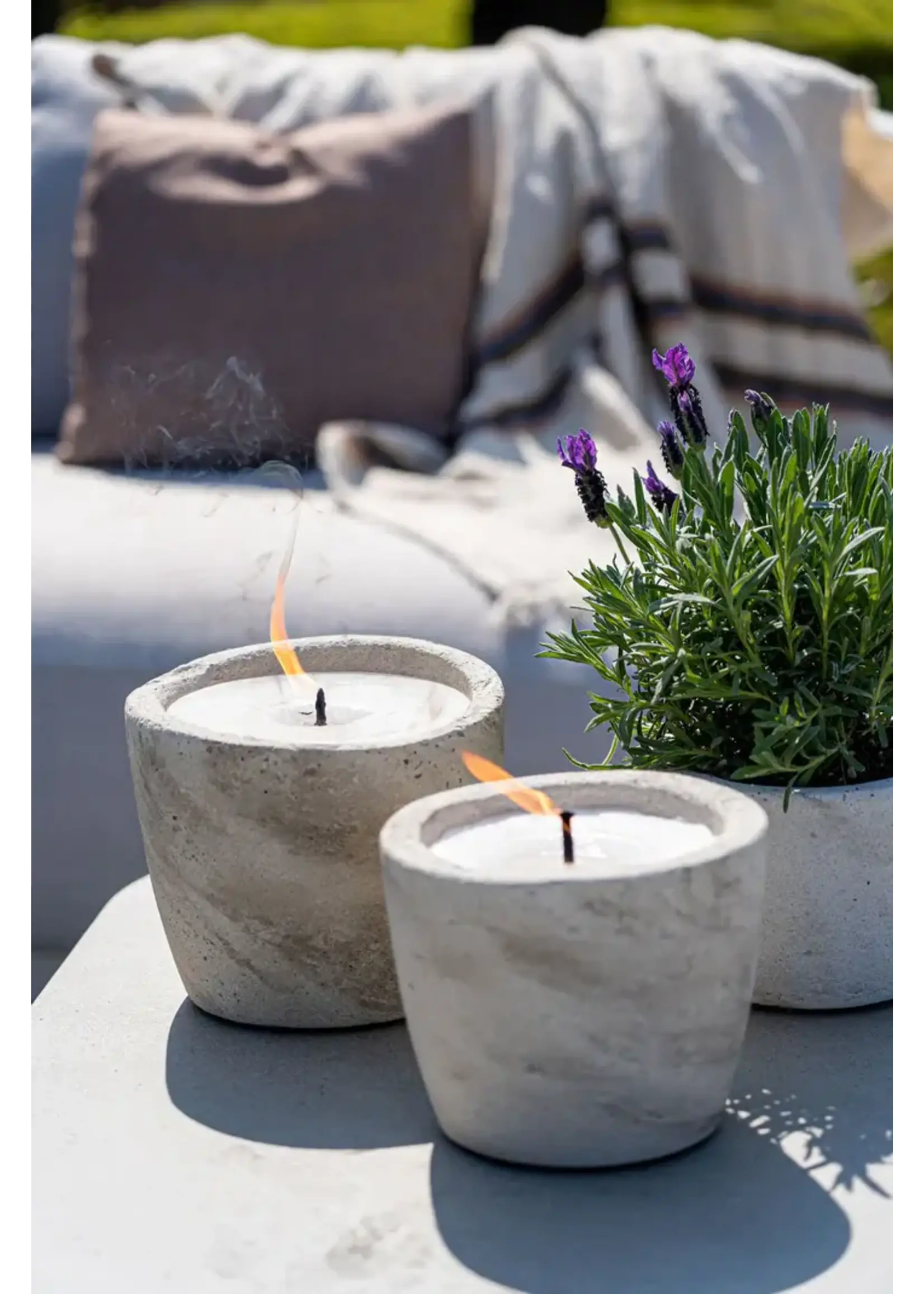 Mon Dada Mon Dada Bougie Outdoor Urban Large Ecru + Couvercle