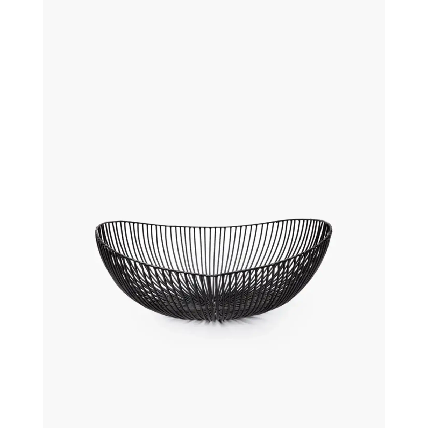 Serax Panier Métallique Ovale Noir