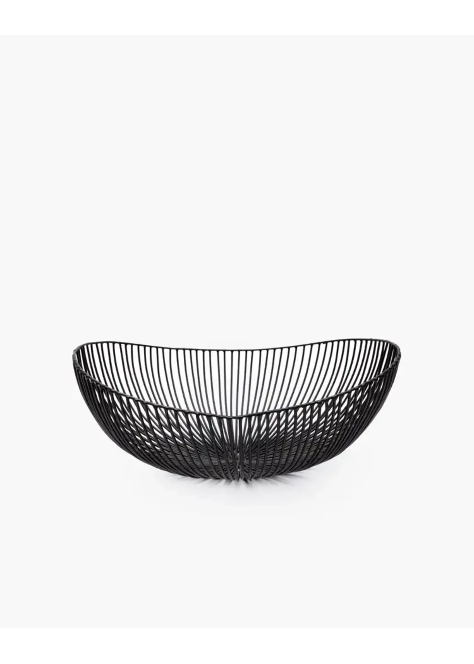 Serax Panier Métallique Ovale Noir