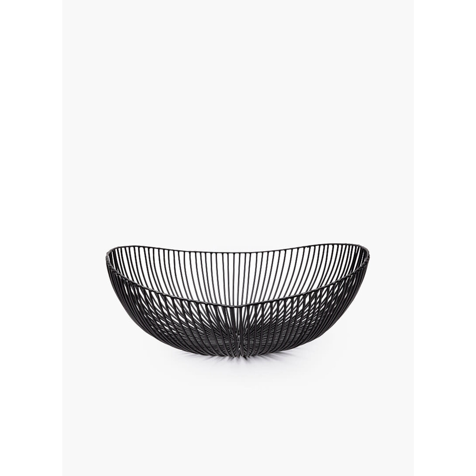 Serax Panier Métallique Ovale Noir