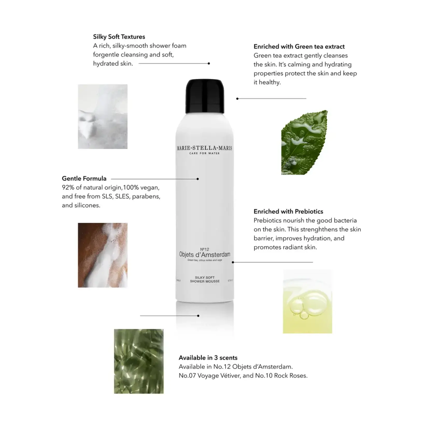 Marie-Stella-Maris Silky Soft Shower Mousse Objets d’Amsterdam 200 ml