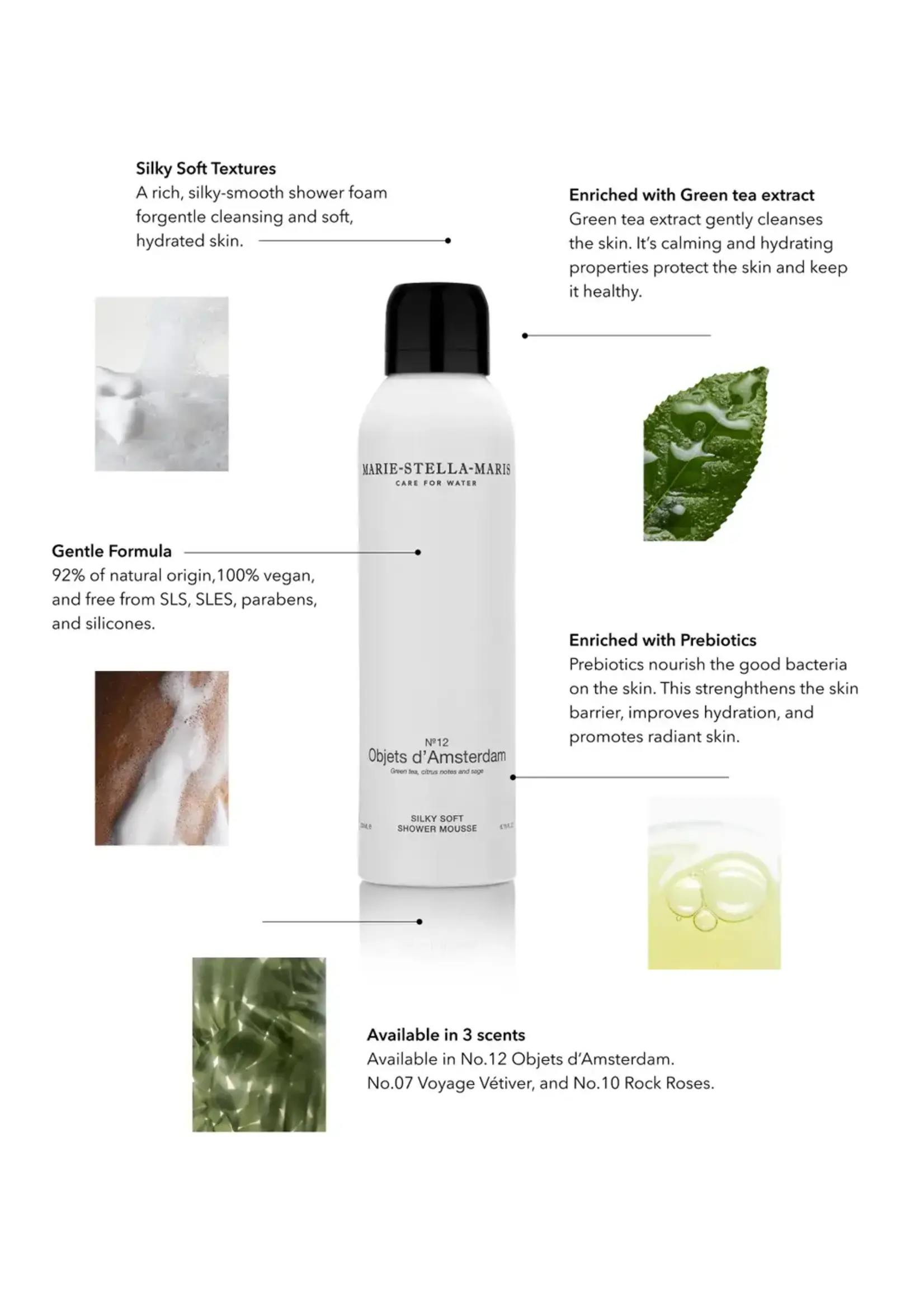 Marie-Stella-Maris Silky Soft Shower Mousse Objets d’Amsterdam 200 ml