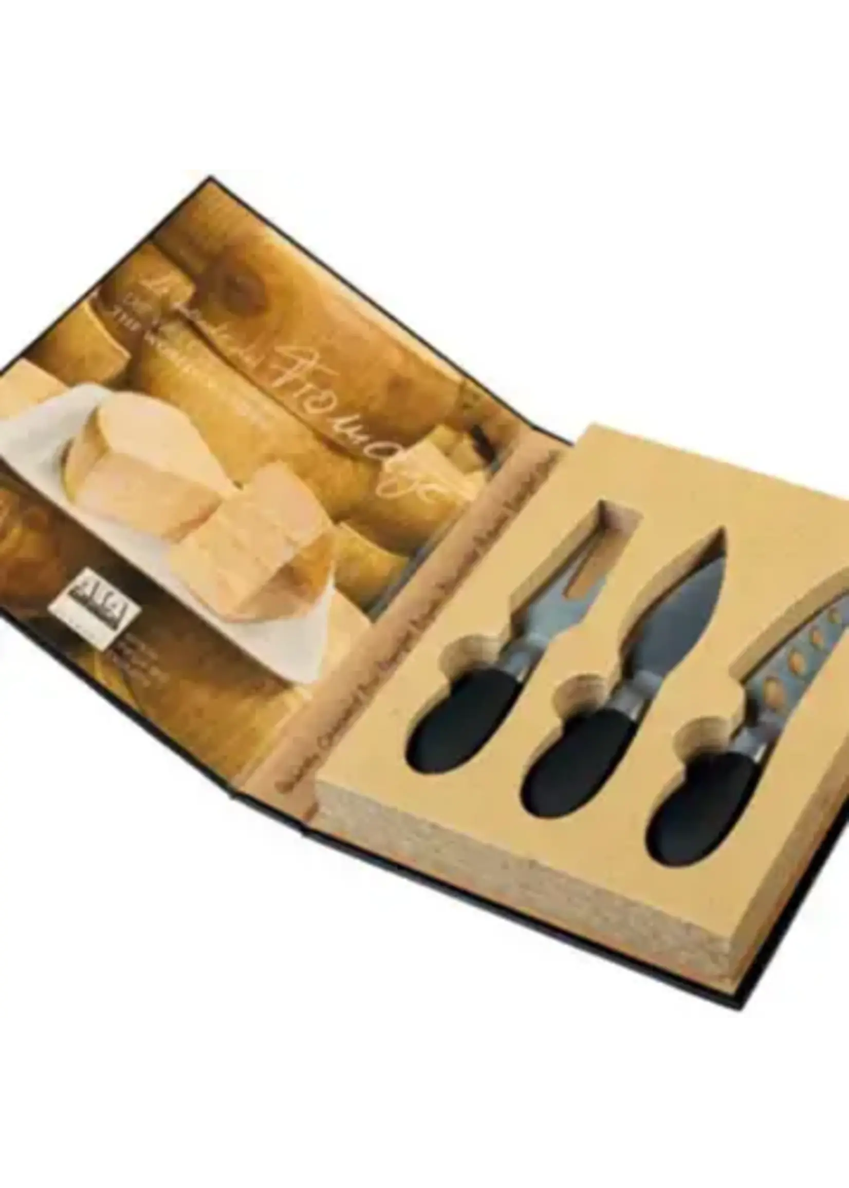 Asa Selection Set de 3 Couteaux à Fromage Boîte Cadeau