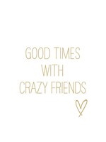 Serviettes en Papier Crazy Friends Gold 33*33