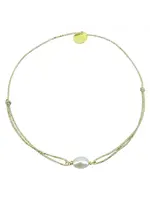 Sophie Deschamps Bracelet Fil Lagon Pierre Nacre Rose