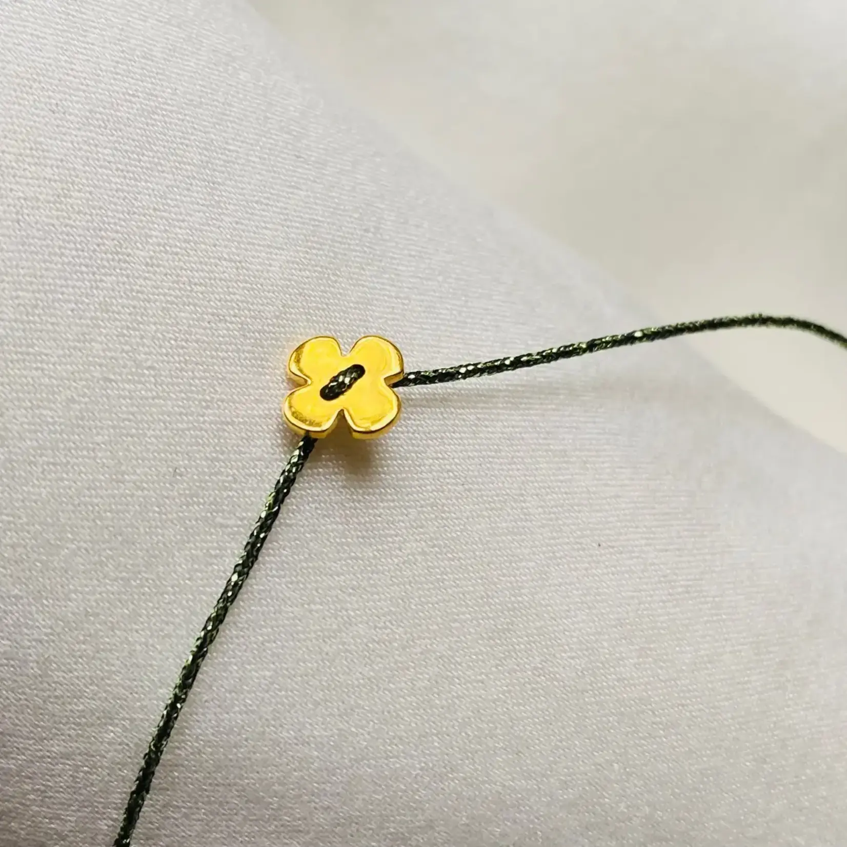 Sophie Deschamps Bracelet Fil Little Trèfle Or