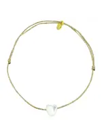 Sophie Deschamps Bracelet Fil Cœur Nacre