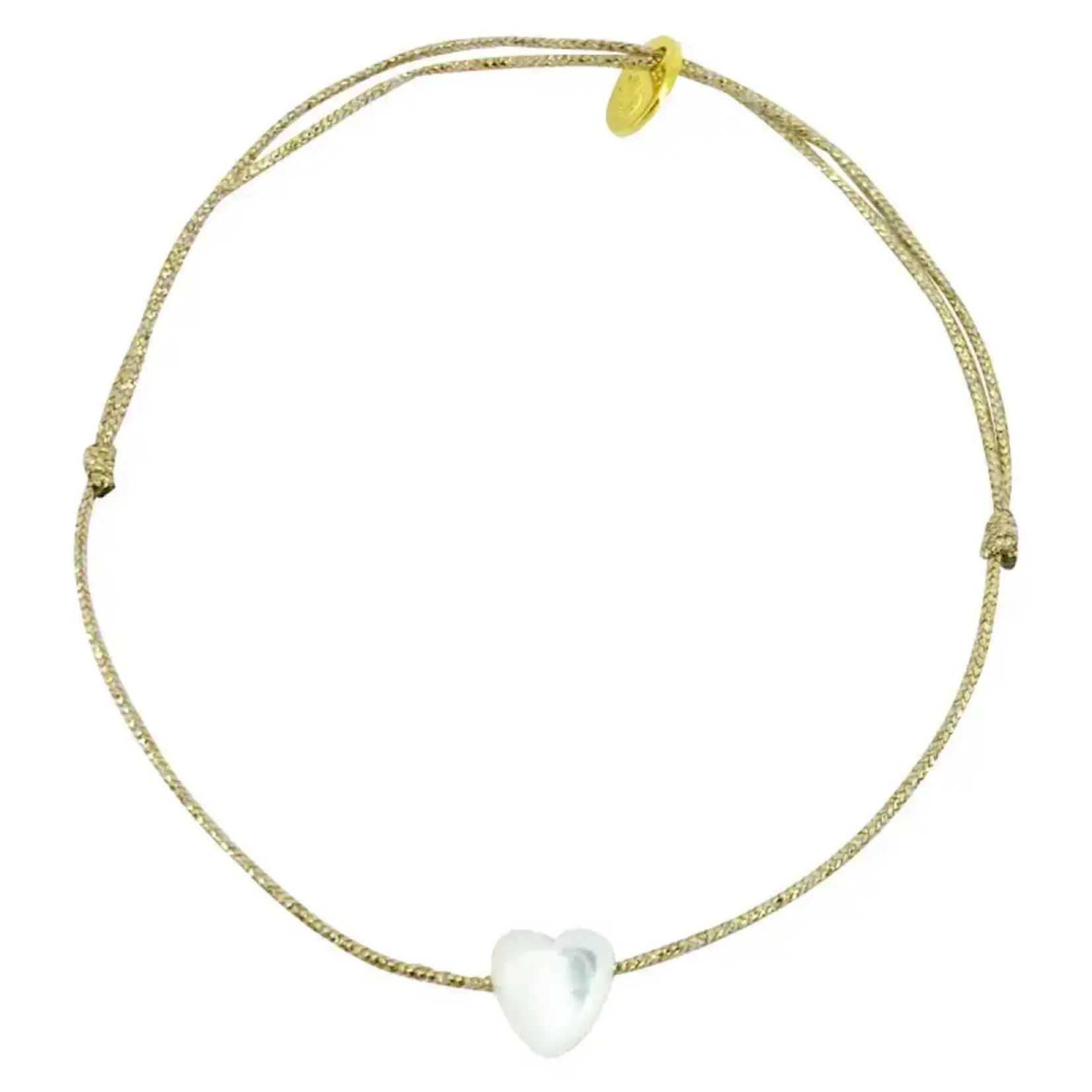 Sophie Deschamps Bracelet Fil Cœur Nacre