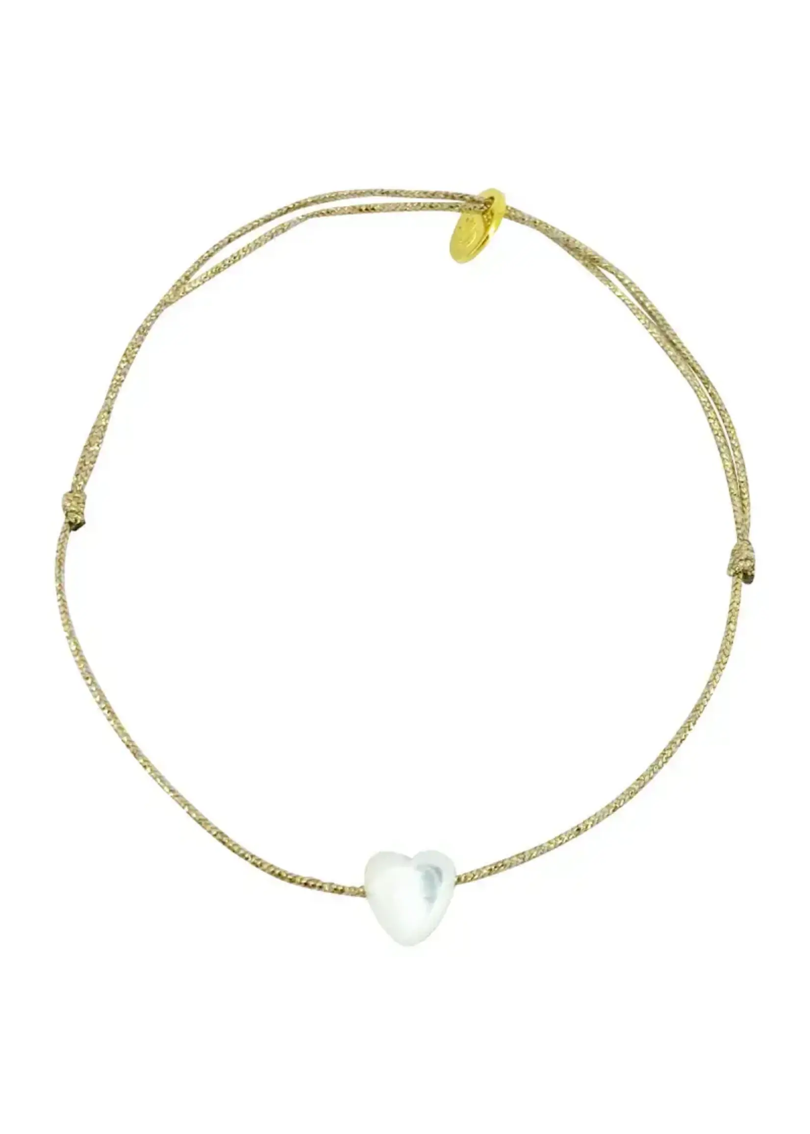 Sophie Deschamps Bracelet Fil Cœur Nacre