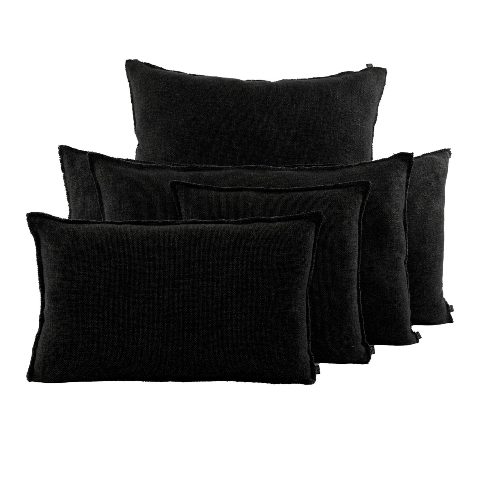 Haomy Housse de coussin California Noir 40*60
