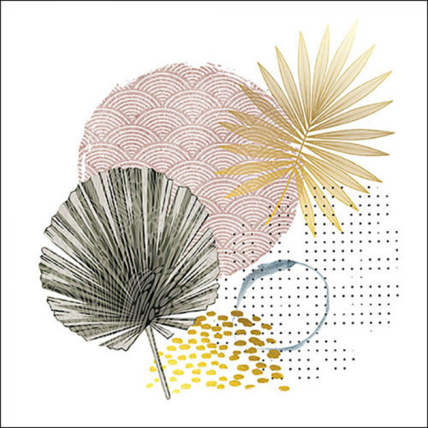 Serviettes en Papier Palms and Patterns