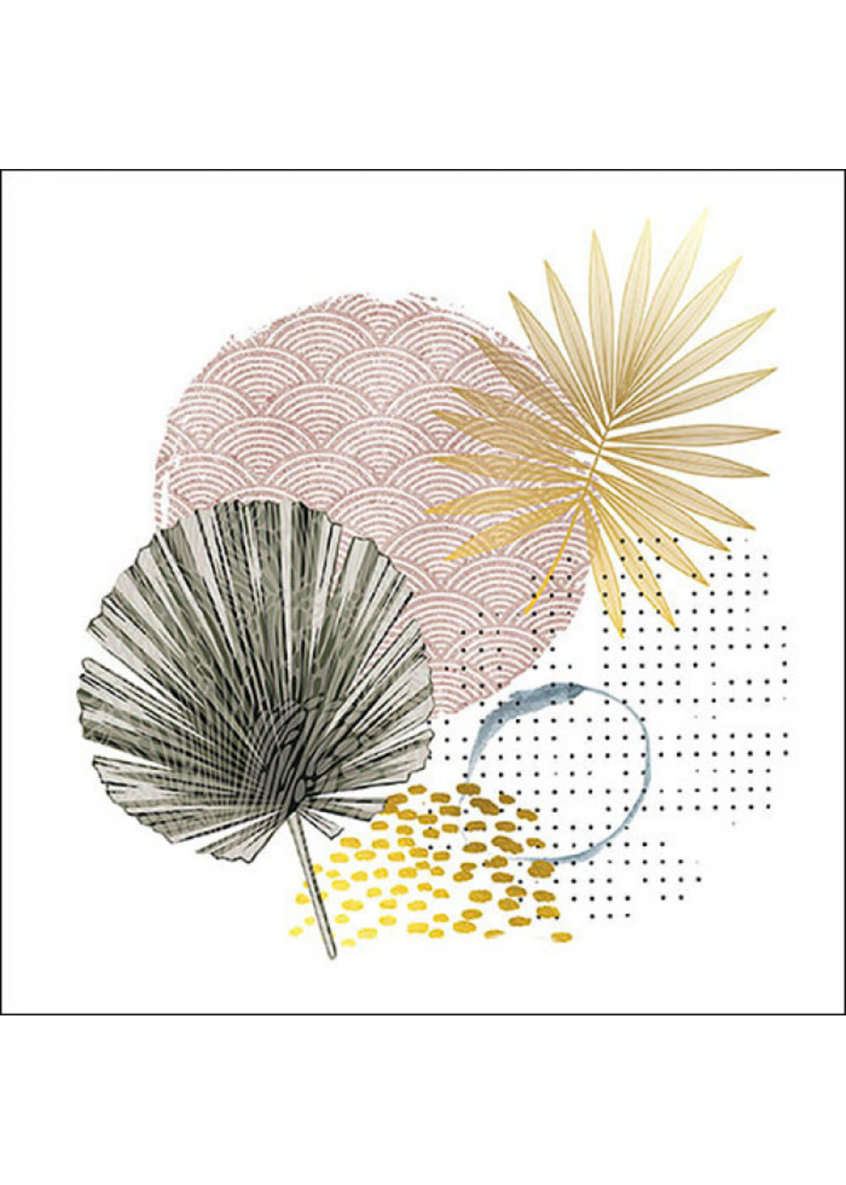 Serviettes en Papier Palms and Patterns