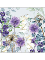 Serviettes en Papier Lunaria Grey