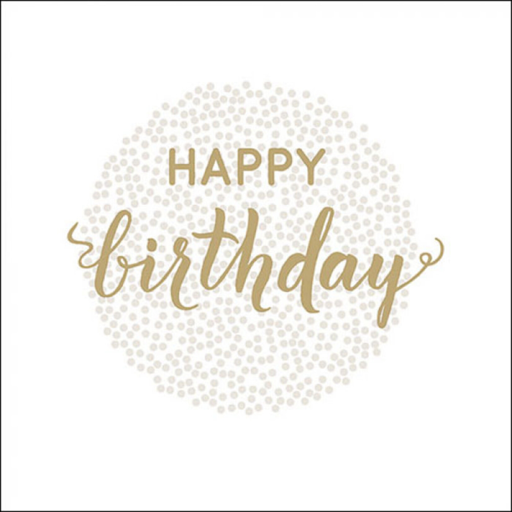 Serviettes en Papier Birthday Dots Gold