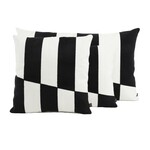 Haomy Housse de coussin Sydney Noir 45*45