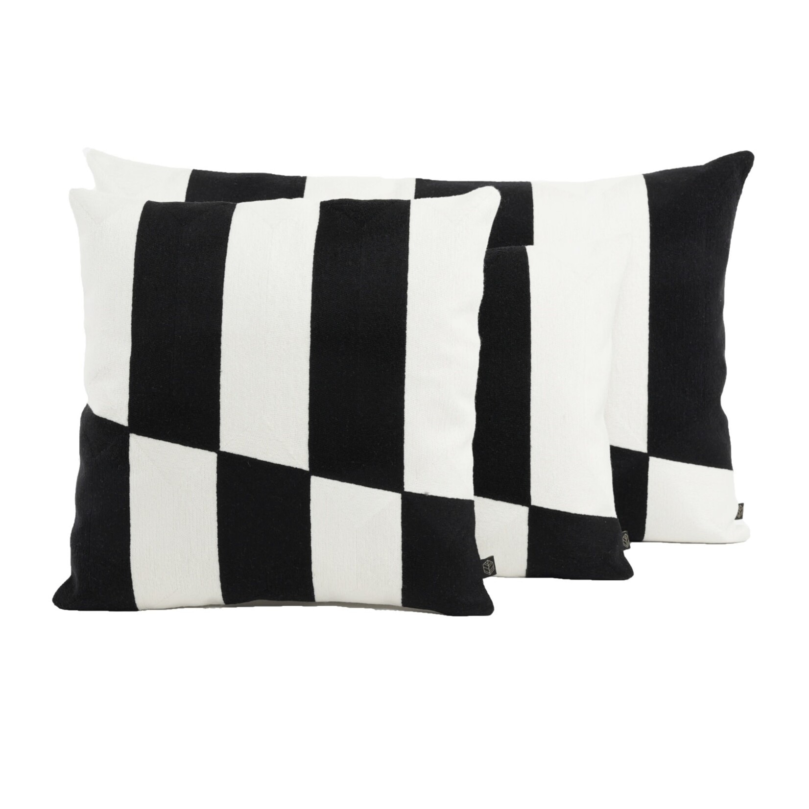 Haomy Housse de coussin Sydney Noir 45*45