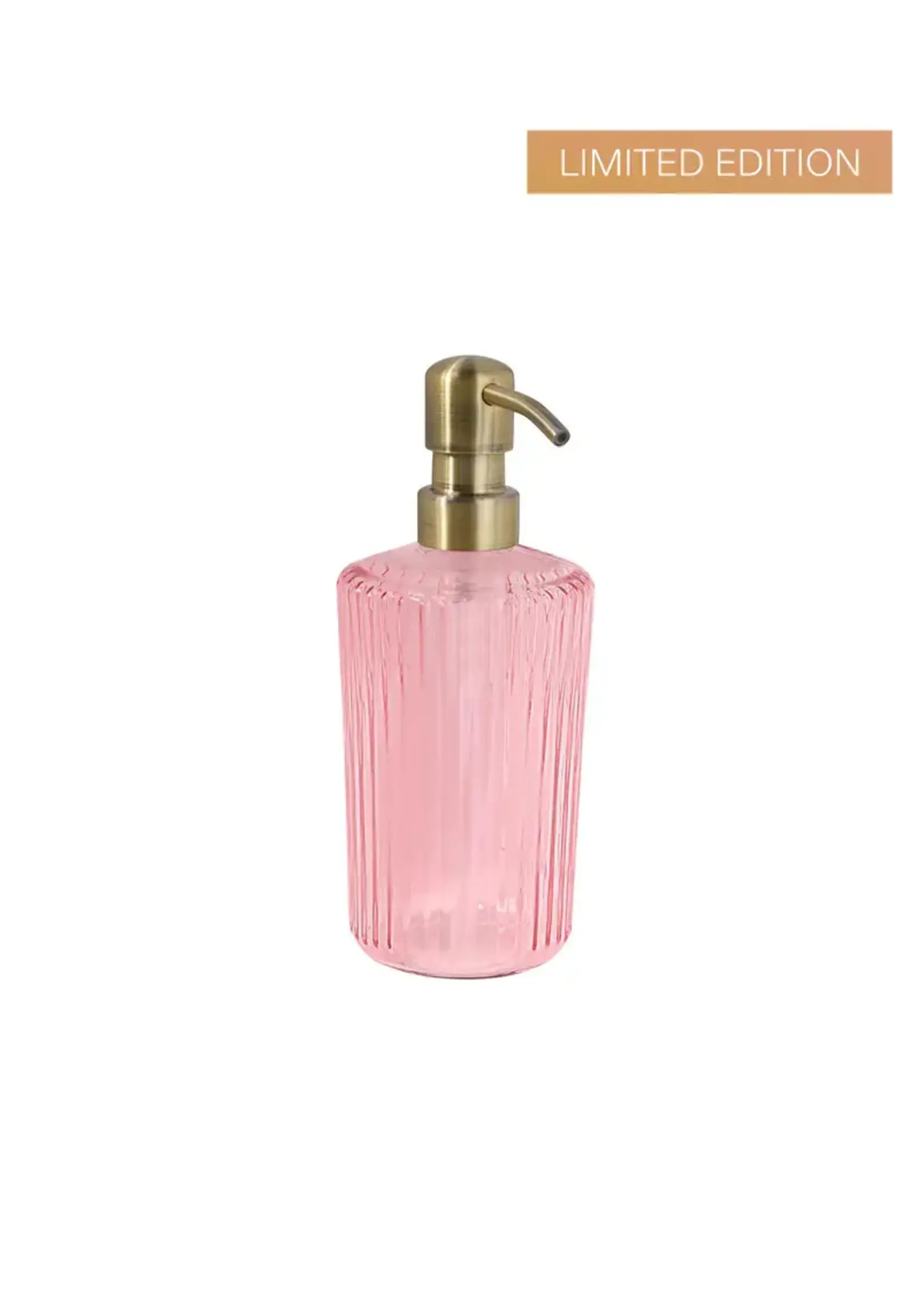 Paveau Distributeur de Savon en Verre Paveau Rose