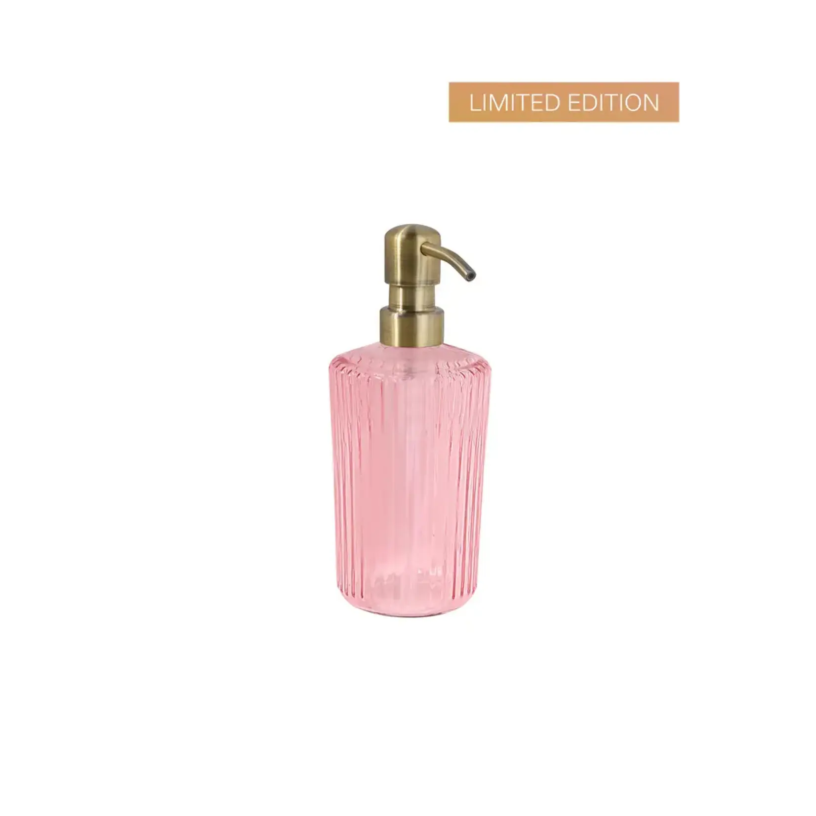 Paveau Distributeur de Savon en Verre Paveau Rose