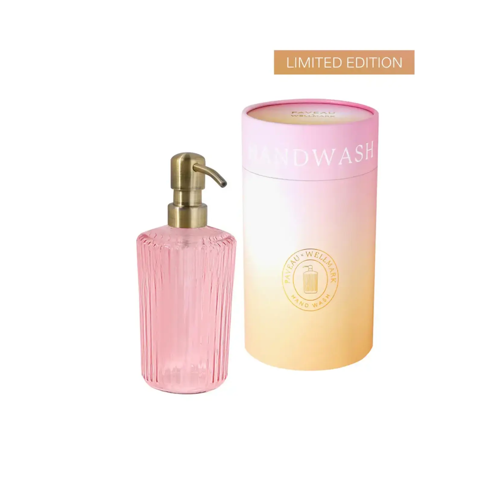 Paveau Distributeur de Savon en Verre Paveau Rose
