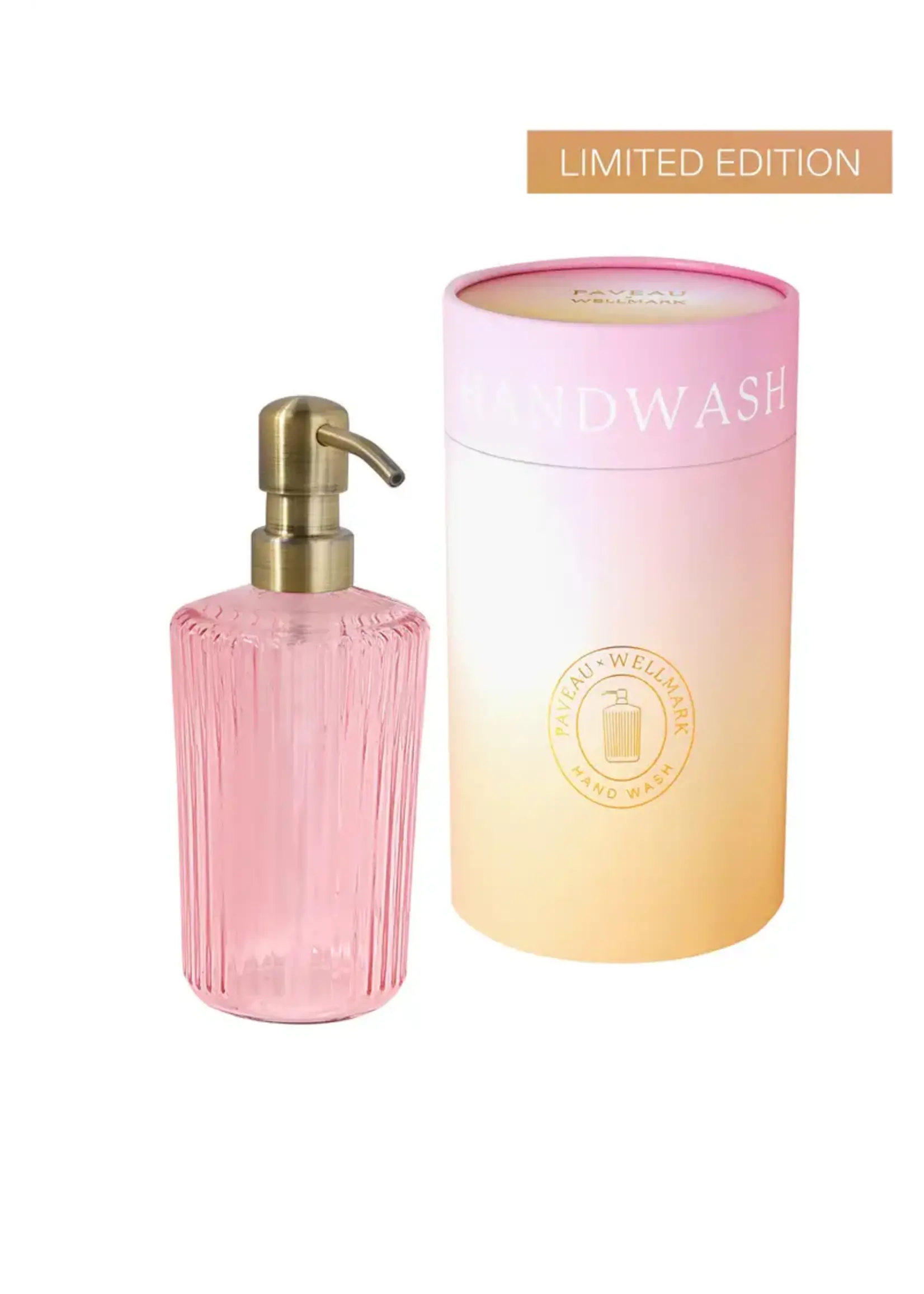 Paveau Distributeur de Savon en Verre Paveau Rose