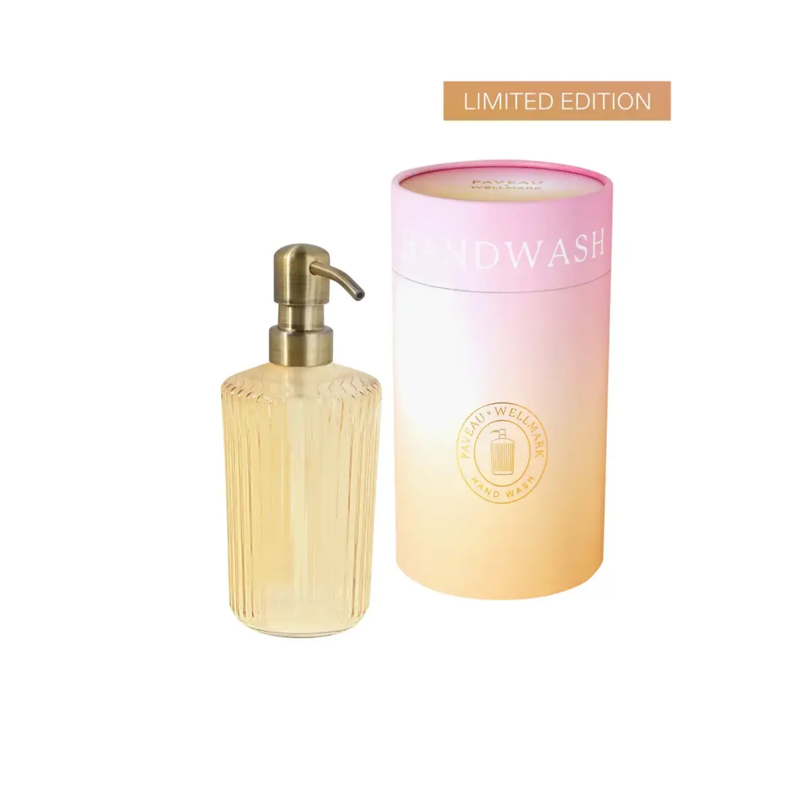 Paveau Distributeur de Savon en Verre Paveau Jaune