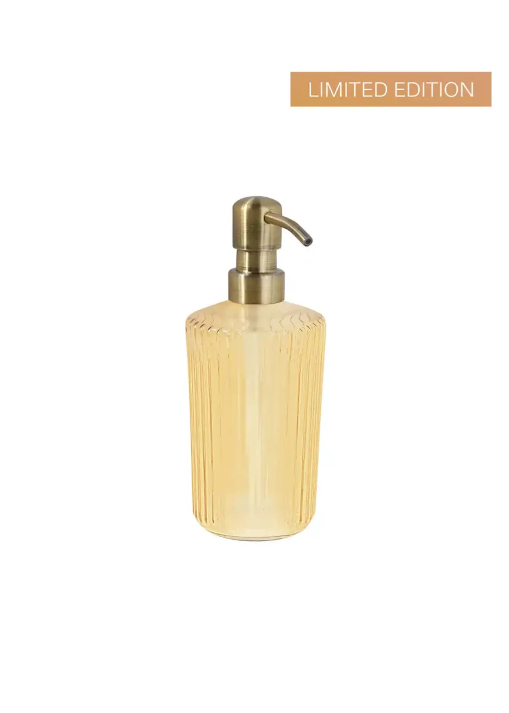 Paveau Distributeur de Savon en Verre Paveau Jaune