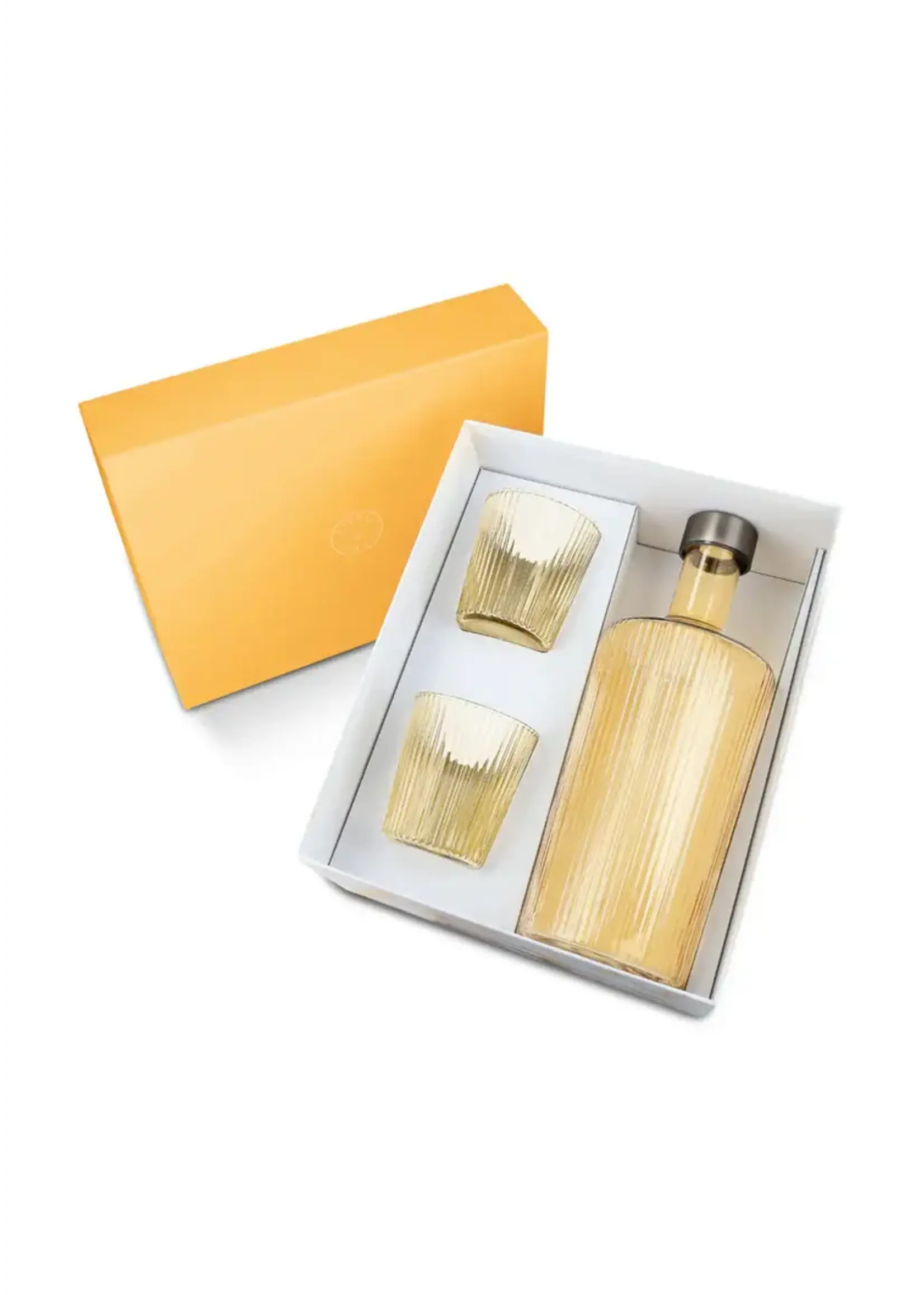Paveau Gift Set Bouteille Striée Verre Paveau + 2 Verres Cable