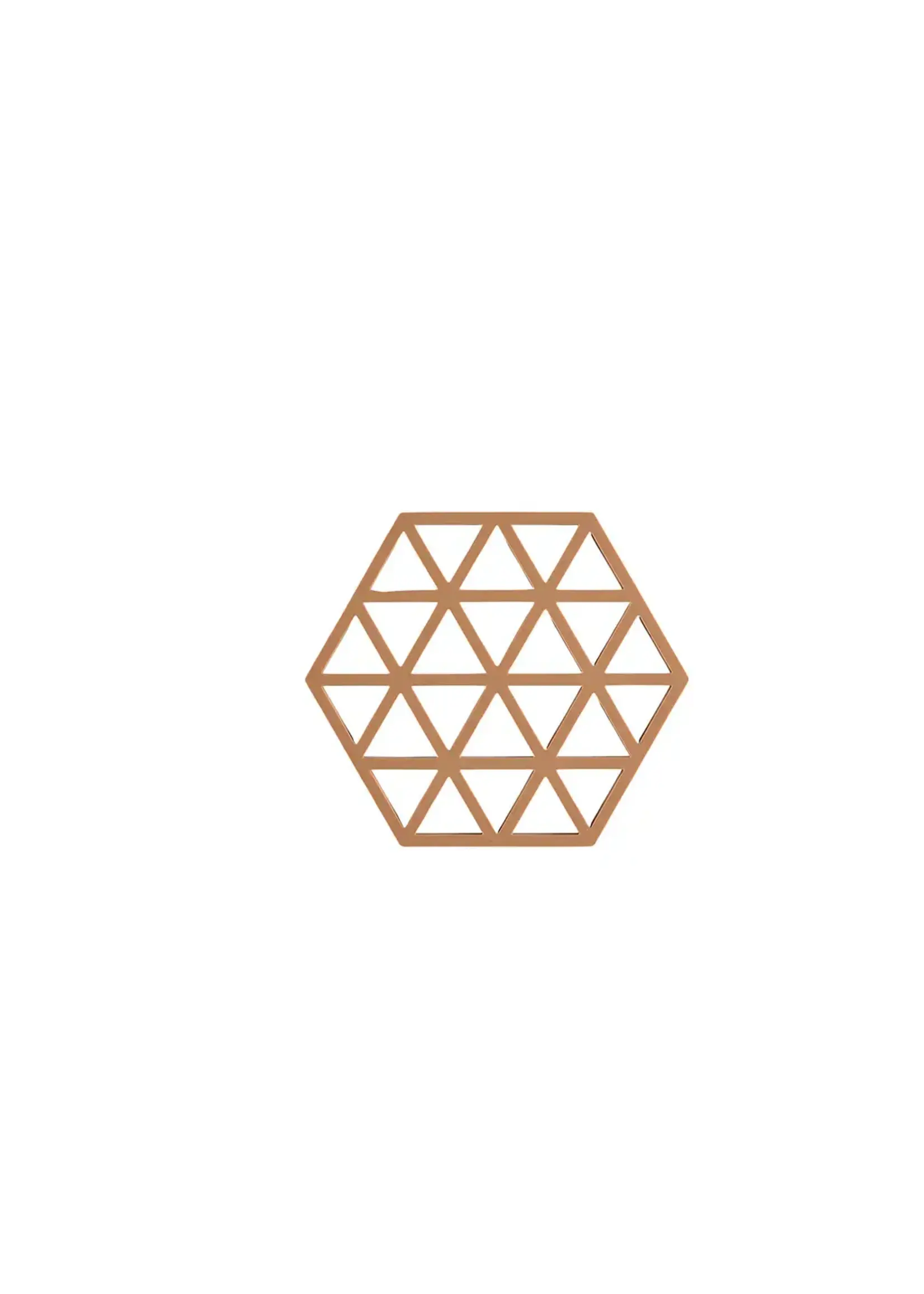 Zone Sous-Plat Silicone Triangles Terracotta Light
