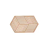 Zone Sous-Plat Silicone XL Hexagon Terracotta Light