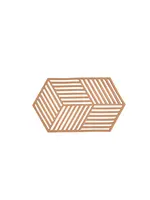 Zone Sous-Plat Silicone XL Hexagon Terracotta Light