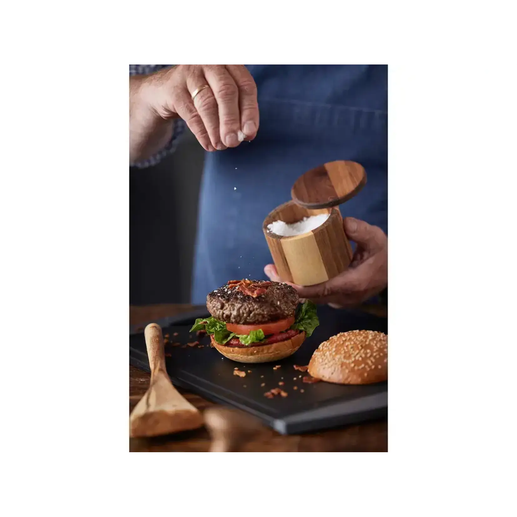 Pot à Sel en Acacia