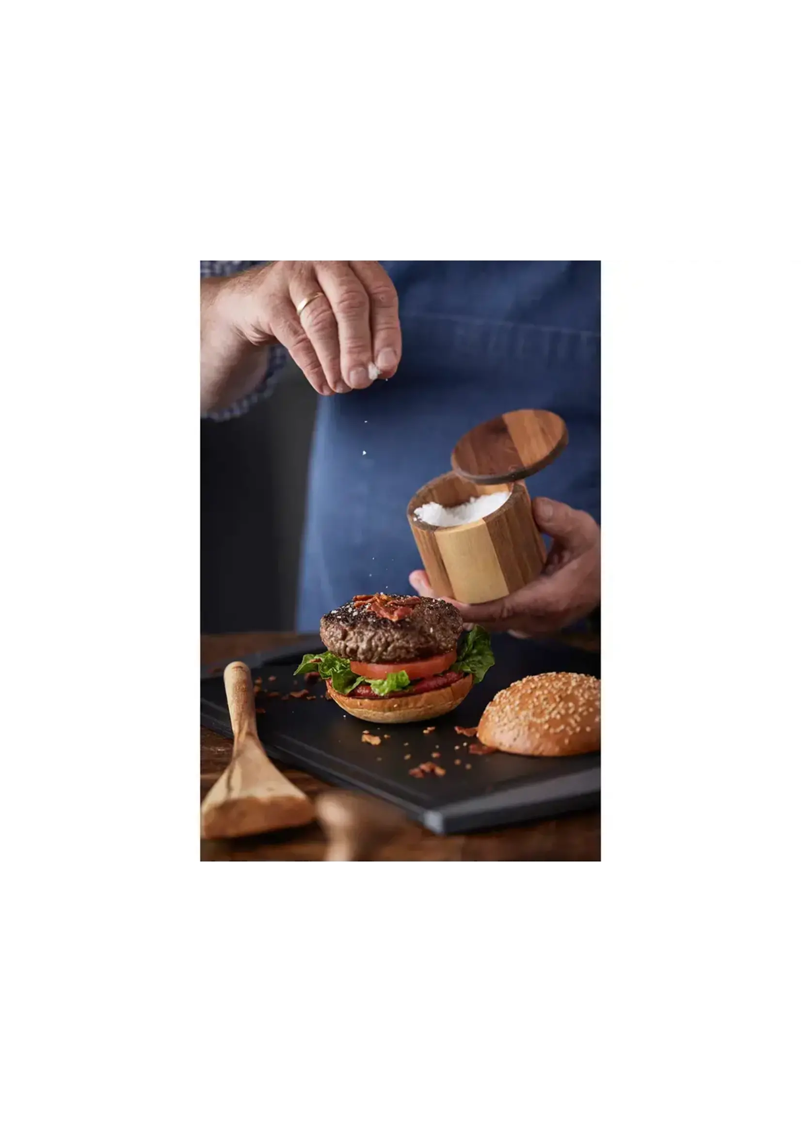 Pot à Sel en Acacia